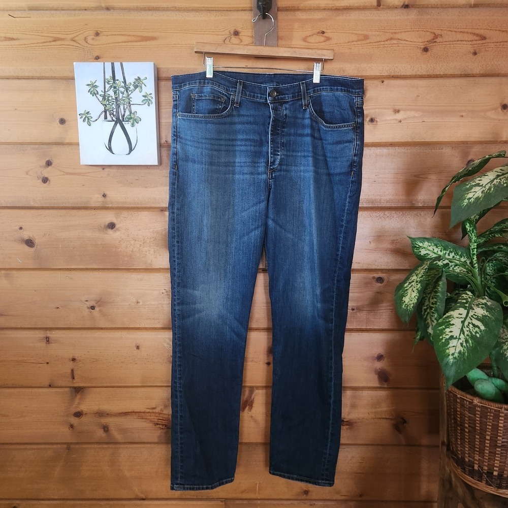 Rag & Bone Fit 2 Slim Jeans in Throop Mid Rise Tapered Stretch Denim USA Size 40
